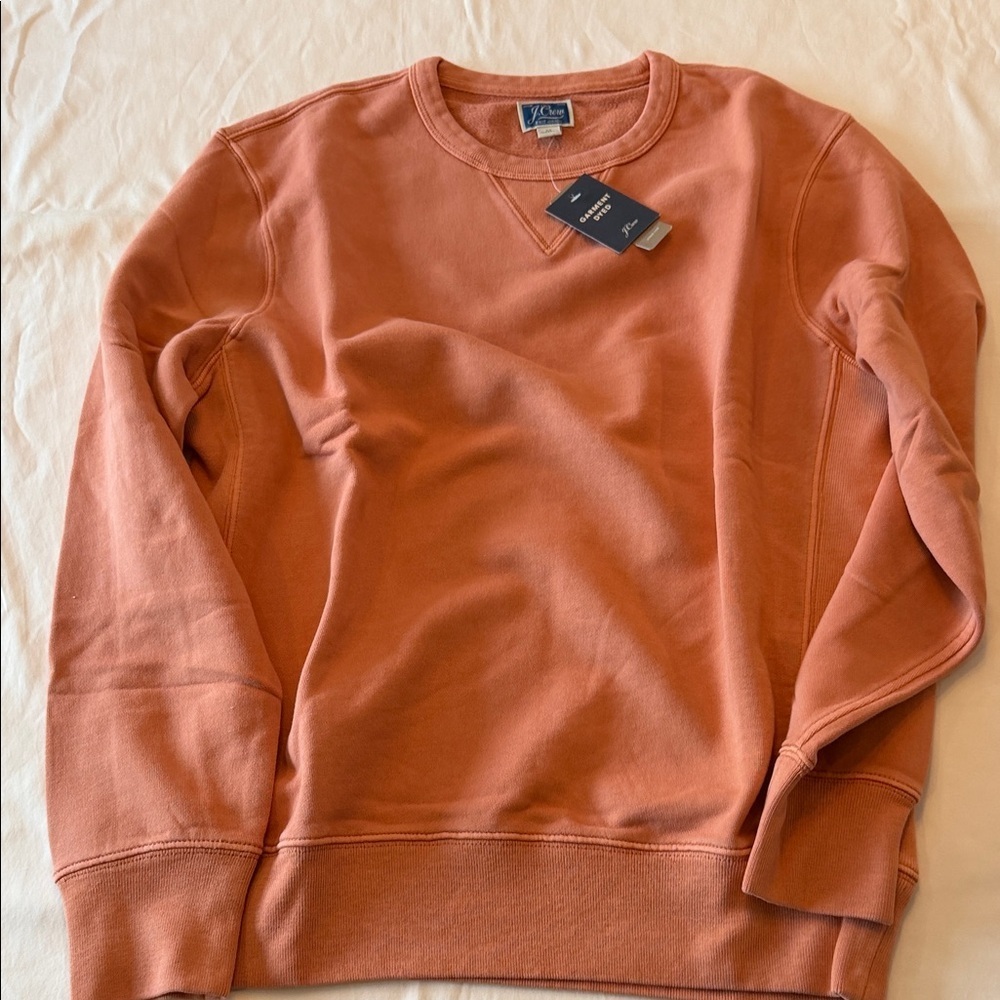 J. Crew Men's Rust Crewneck Sweatshirt NWT